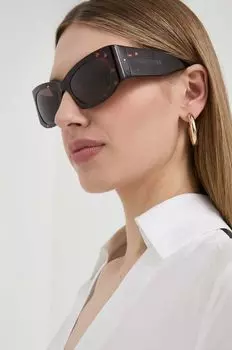 Солнцезащитные очки Balenciaga, гранатовый
