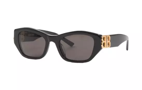 Солнцезащитные очки Balenciaga Rectangle-frame, черный