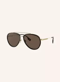 Солнцезащитные очки be3125 BURBERRY, золото/темно-коричневый