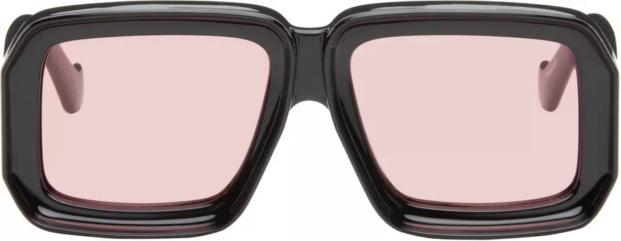 Солнцезащитные очки Black Paula's Ibiza Dive In Mask LOEWE, Shiny black/Violet