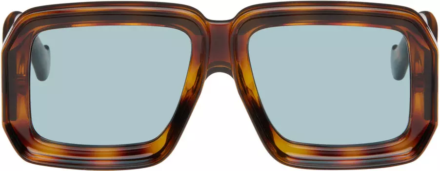 Солнцезащитные очки Brown Paula's Ibiza Dive In Mask LOEWE, Light Havana/Blue