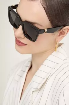 Солнцезащитные очки Burberry, черный