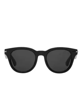 Солнцезащитные очки Burberry Logo Bar Round, черный