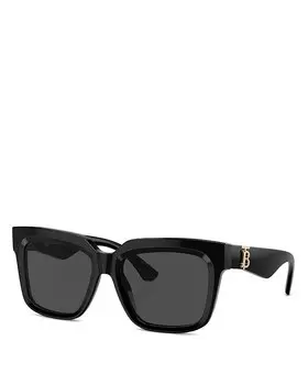 Солнцезащитные очки Burberry TB Evolution Square, 54 мм, черный