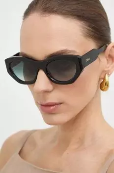 Солнцезащитные очки Chlo Chloe, черный