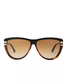Солнцезащитные очки Chloe West Rectangular, цвет Black & Brown