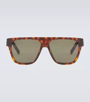 Солнцезащитные очки DiorB23 S3I в квадратной оправе Dior Eyewear, коричневый