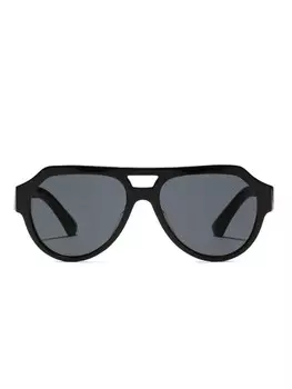 Солнцезащитные очки Dolce & Gabbana Eyewear в большой оправе, черный