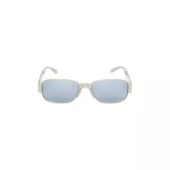 Солнцезащитные очки Dries Van Noten Rectangular Sunglasses, цвет Matte Silver/Grey/Silver