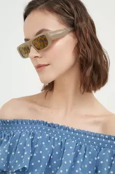 Солнцезащитные очки Emporio Armani, бежевый