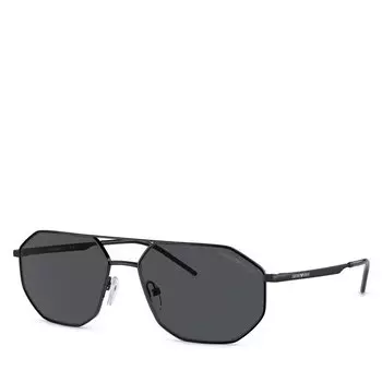 Солнцезащитные очки Emporio Armani, черный