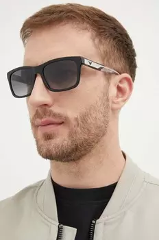 Солнцезащитные очки Emporio Armani, черный