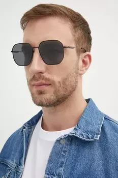 Солнцезащитные очки Emporio Armani, черный