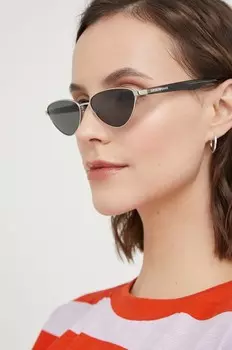 Солнцезащитные очки Emporio Armani, серебряный