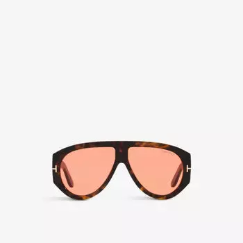 Солнцезащитные очки ft1044 bronson pilot-форма из ацетата Tom Ford, коричневый