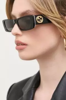 Солнцезащитные Очки Gucci, черный