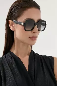 Солнцезащитные очки Gucci, черный