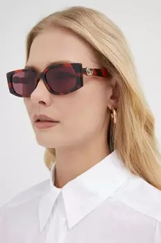 Солнцезащитные очки Gucci, оранжевый