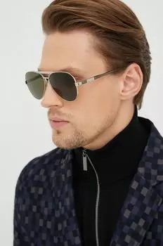 Солнцезащитные очки Gucci, серебро