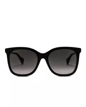 Солнцезащитные очки Gucci Square, черный