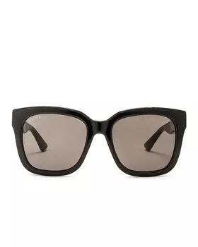 Солнцезащитные очки Gucci Square, черный