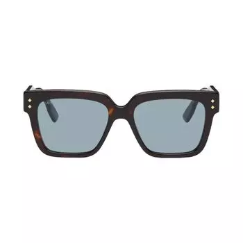 Солнцезащитные очки Gucci Square, коричневый