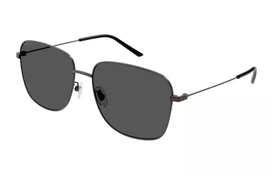 Очки солнцезащитные Gucci Unisex, черный / серебряный