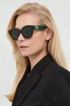 Солнцезащитные Очки Gucci, зеленый