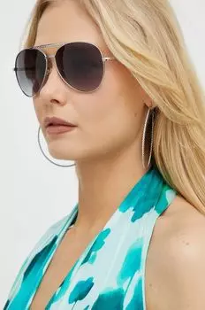 Солнцезащитные очки Guess, серебро