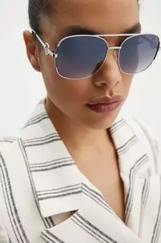 Солнцезащитные очки Guess, серебряный