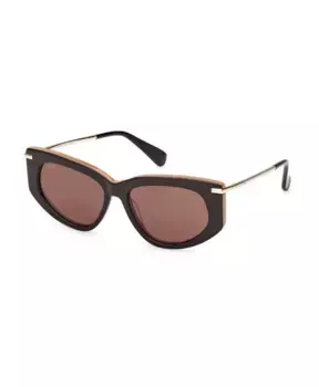 Солнцезащитные очки из ацетата Beth для женщин Max Mara, коричневый