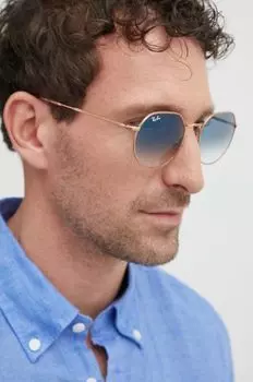 Солнцезащитные очки Jack Ray-Ban, золото