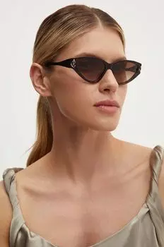 Солнцезащитные очки Jimmy Choo, коричневый