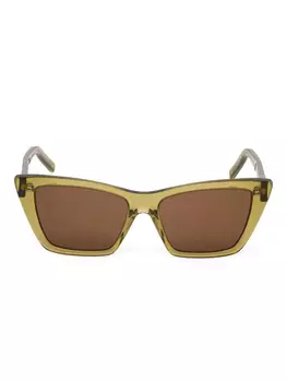 Солнцезащитные очки «кошачий глаз» Saint Laurent Eyewear, зеленый
