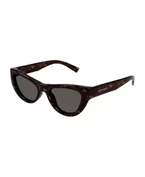 Солнцезащитные очки «кошачий глаз» sl 676 009 Saint Laurent, коричневый