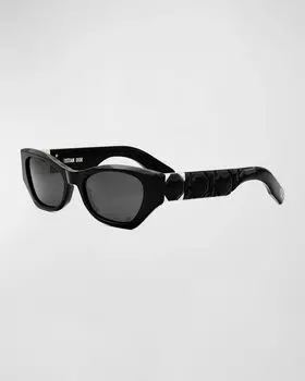 Солнцезащитные очки Lady 95.22 B1I Dior, цвет Shiny Black Smoke