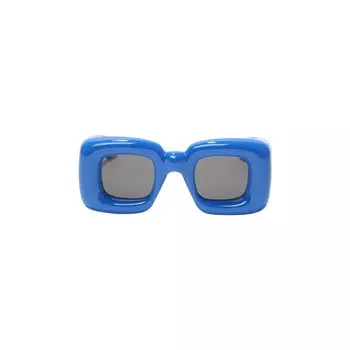 Солнцезащитные очки Loewe Square, Shiny Blue/Smoke