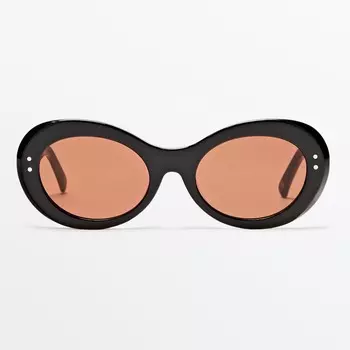 Солнцезащитные очки Massimo Dutti Oval, черный