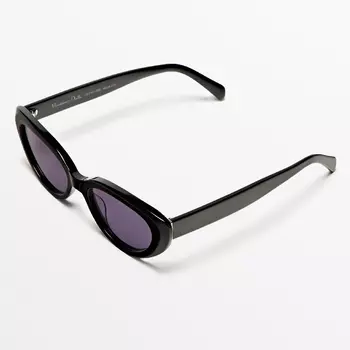 Солнцезащитные очки Massimo Dutti Oval, черный