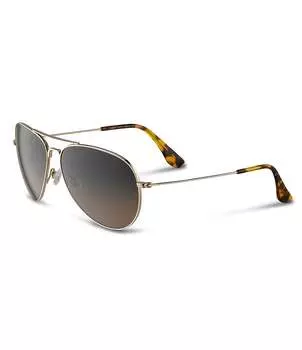 Солнцезащитные очки Maui Jim Mavericks PolarizedPlus2 Aviator 61 мм, золотой