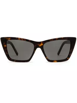 Солнцезащитные очки Mica Saint Laurent Eyewear, коричневый