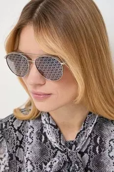 Солнцезащитные очки Michael Kors, серебро