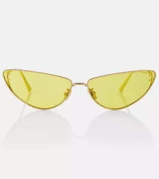 Солнцезащитные очки MissDior B1U в оправе «кошачий глаз» Dior Eyewear, желтый
