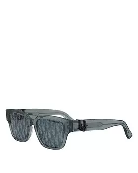 Солнцезащитные очки Oblique S1I Square, 53 мм DIOR, синий