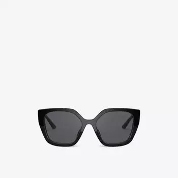 Солнцезащитные очки PR 24XS в прямоугольной оправе Prada, черный