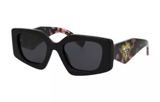 Солнцезащитные очки Prada Leopard Print, черный
