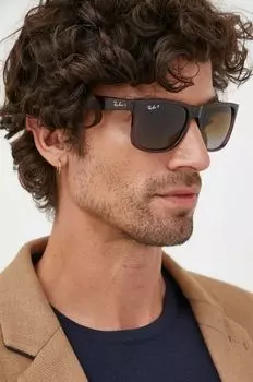 Солнцезащитные очки Ray-Ban, коричневый