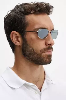 Солнцезащитные очки Ray-Ban, серебряный