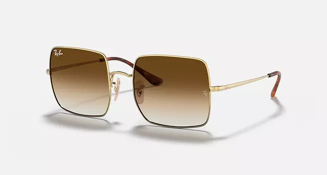 Солнцезащитные очки Ray-Ban SQUARE 1971 CLASSIC, светло-коричневый градиент