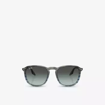 Солнцезащитные очки RB2203 в квадратной оправе с кристаллами Ray-Ban, синий